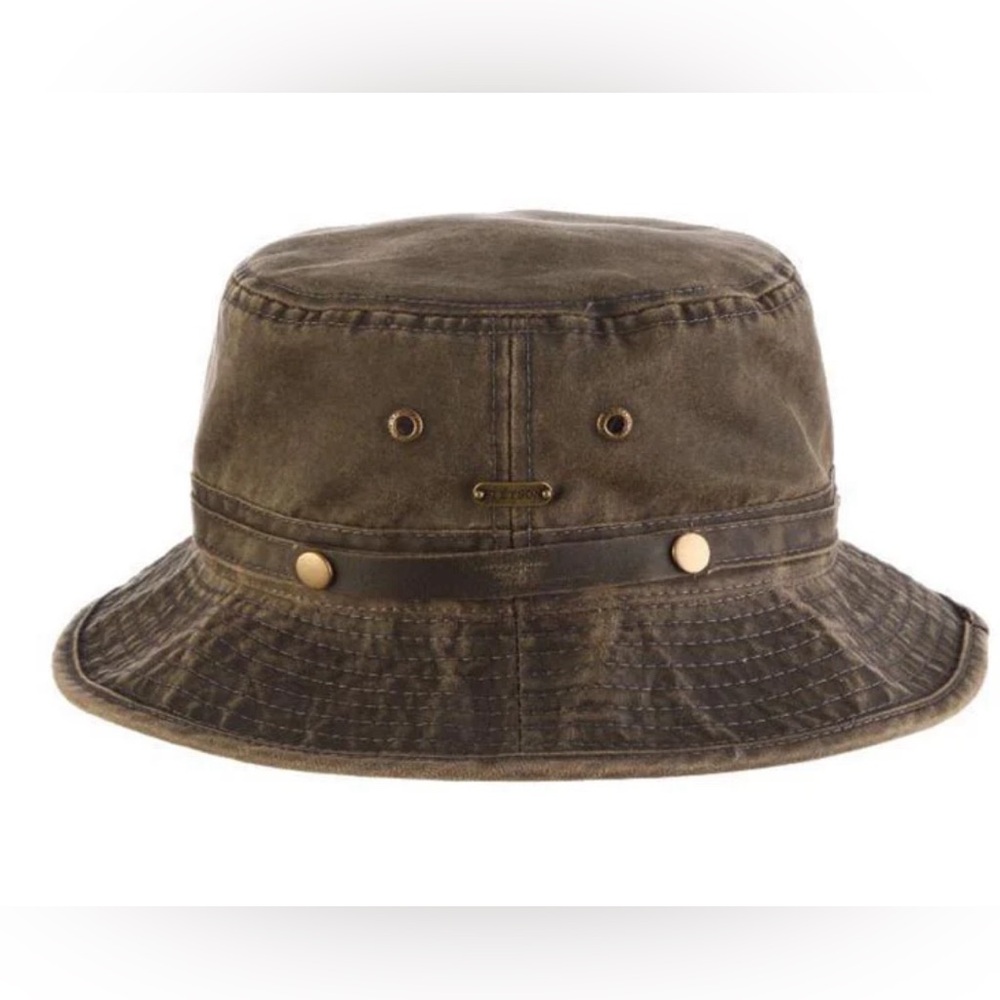 Stetson - Weathered Cotton Roll Up Bucket Hat - XL